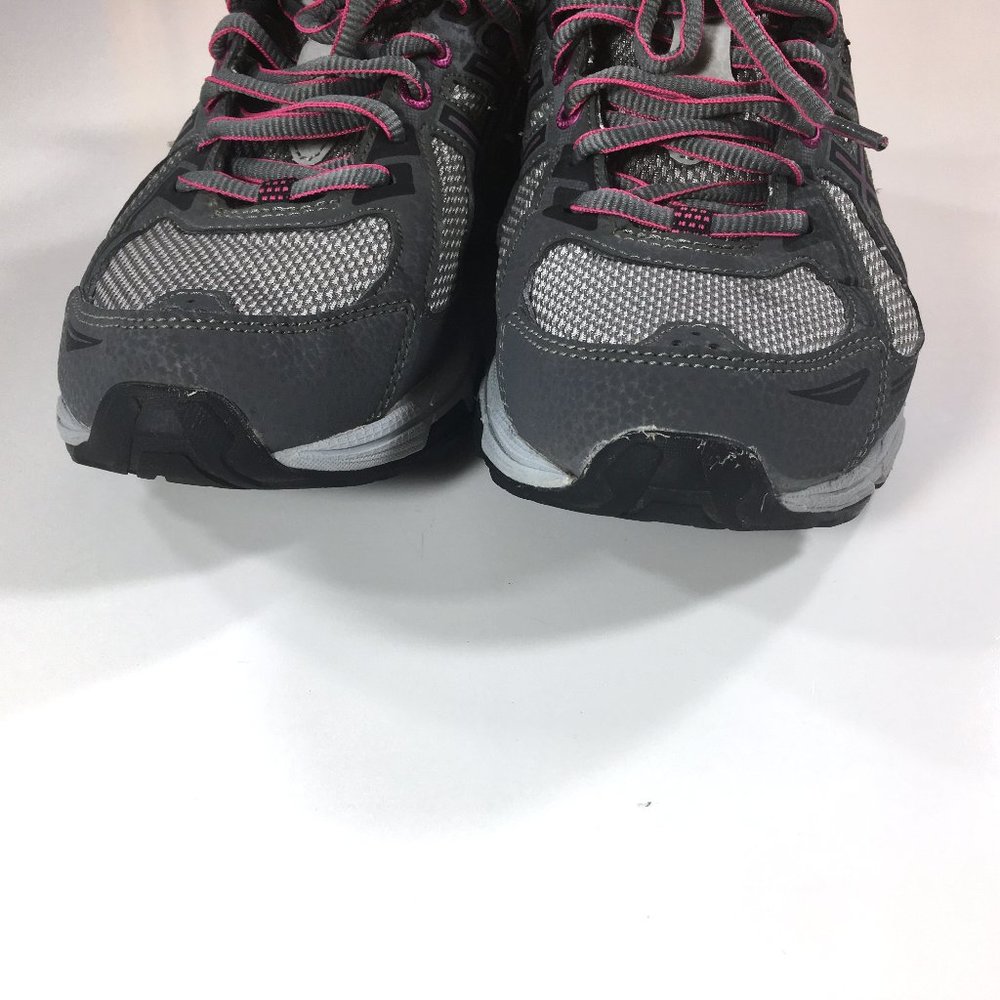 Asics Gel Venture 6 Trail Running Shoes Womens Size 7.5 D Wide Gray Pink T7G7N - Picture 6 of 11